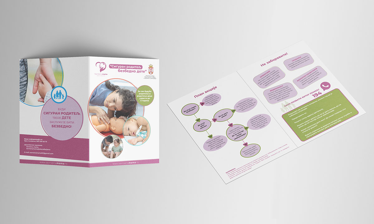 Brochure design SAVRŠENA MAMA